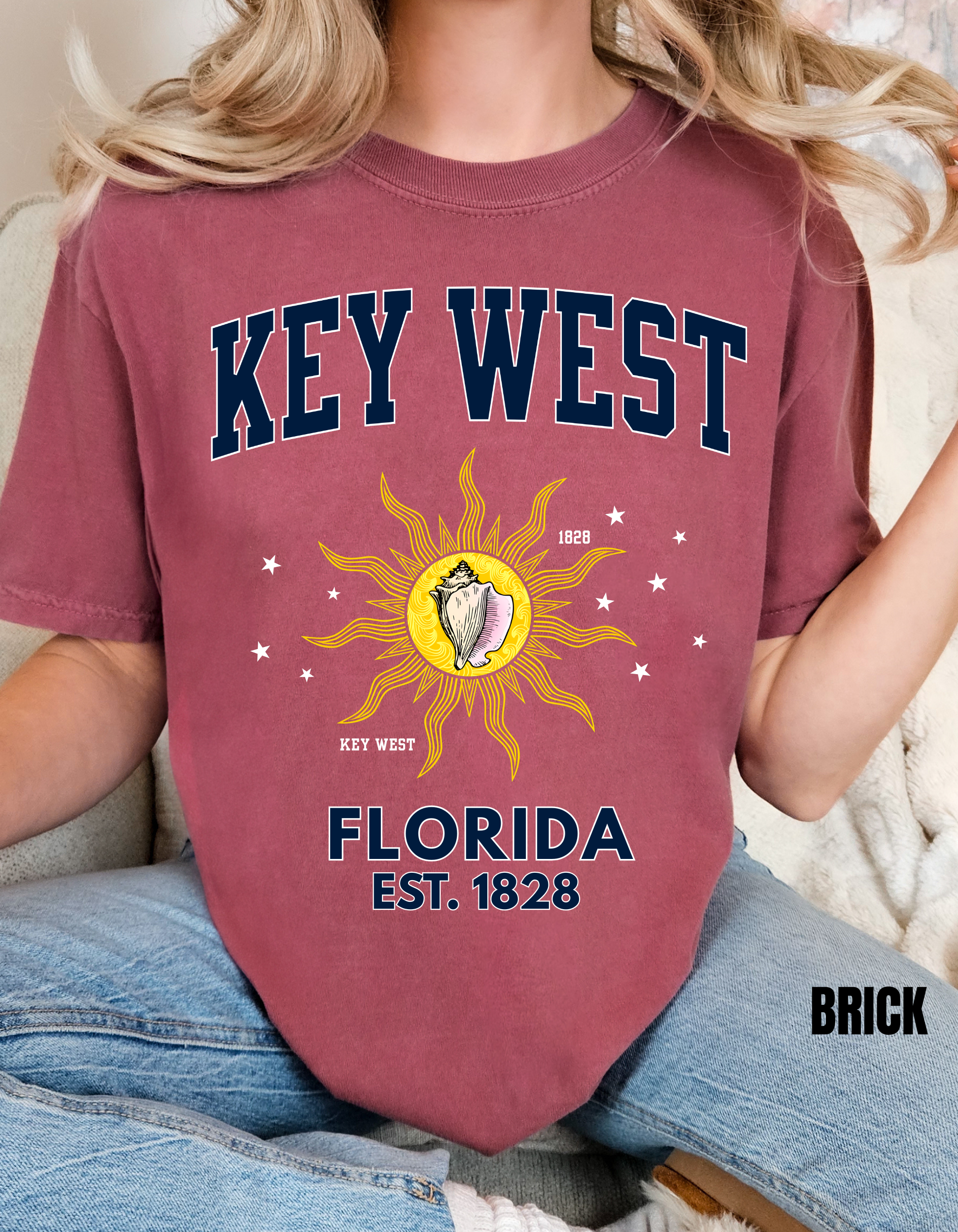 Key West Conch Republic Flag Shirt, Florida Keys Unisex T-Shirt, Vintage Beach Tee, Casual Summer Shirt, Florida Travel Gift, Relaxed Fit Everyday Wear