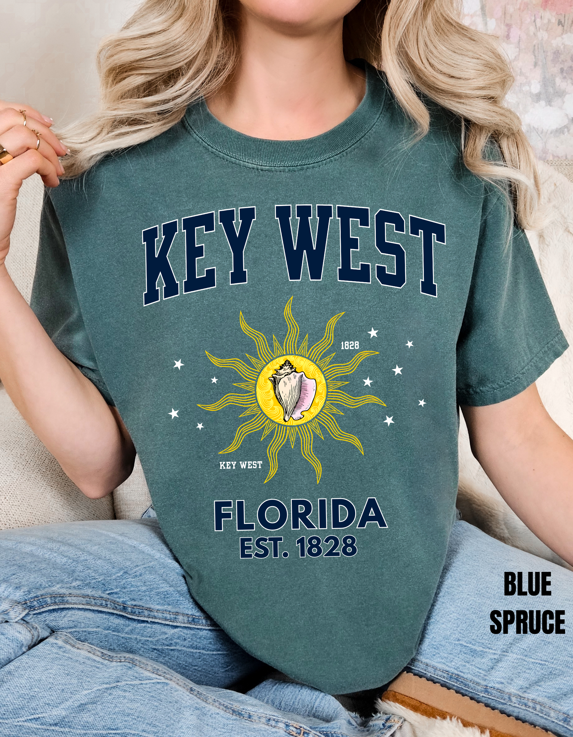 Key West Conch Republic Flag Shirt, Florida Keys Unisex T-Shirt, Vintage Beach Tee, Casual Summer Shirt, Florida Travel Gift, Relaxed Fit Everyday Wear