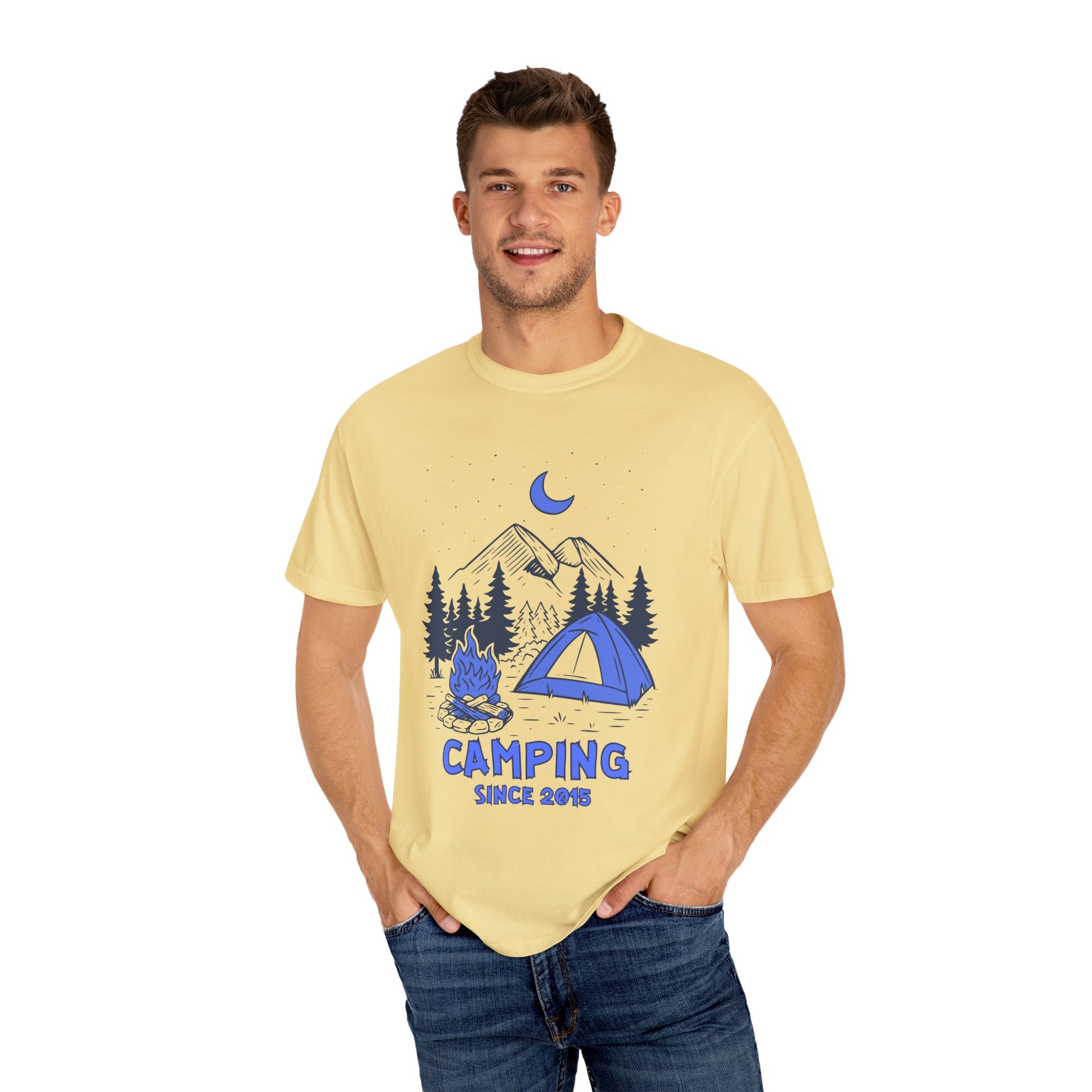 Personalized Camping Tshirt - Funny Camping Tee Gift, Custom Camper Apparel, Campfire Shirt, Outdoor Adventure. Camp Fire Shirt for Gift