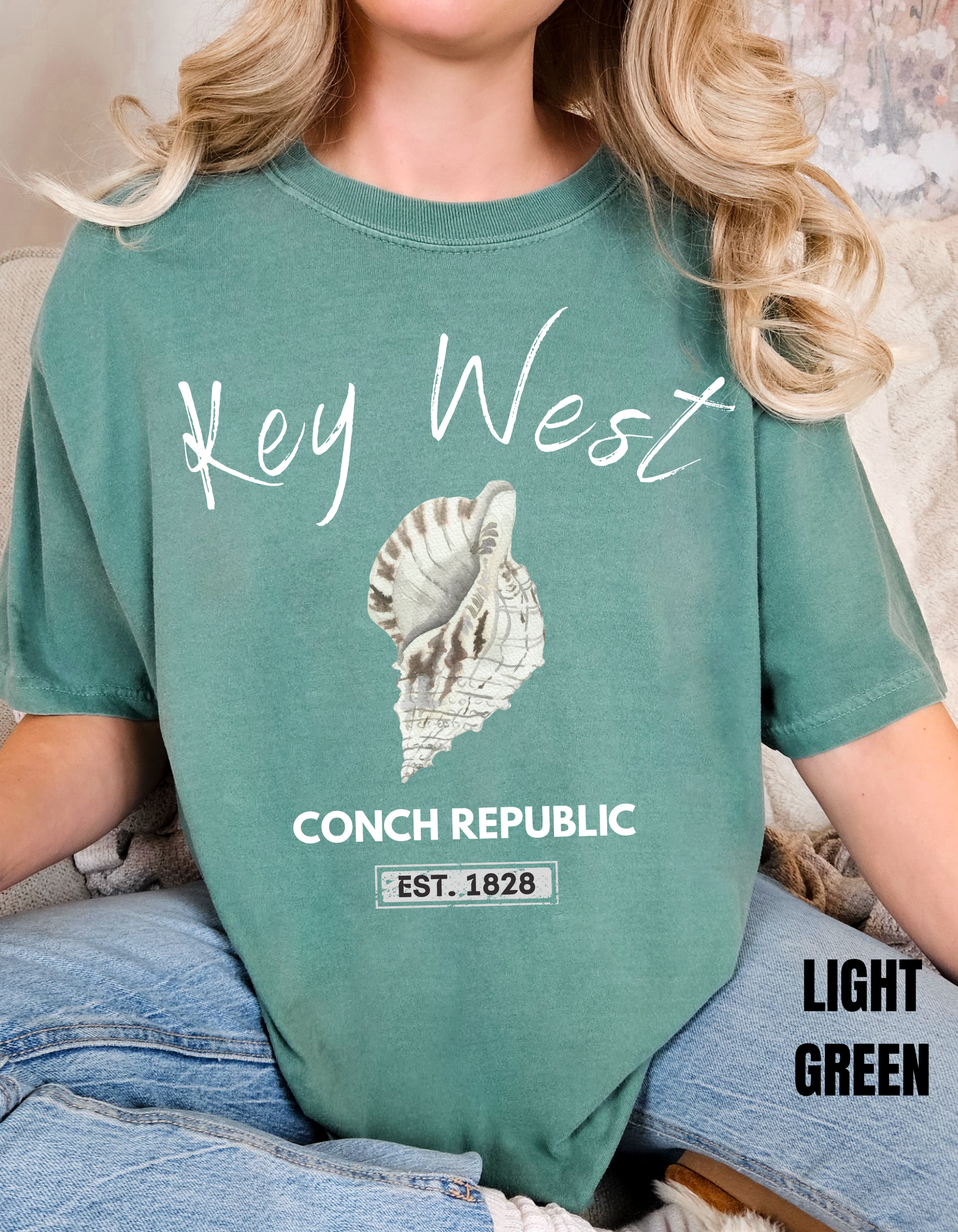 Unisex Key West Conch Republic T-shirt, Florida Tshirt Gift, Coastal Island Vibes Shirt, Summer Apparel, Beach Lovers Gift, Vacation Shirt