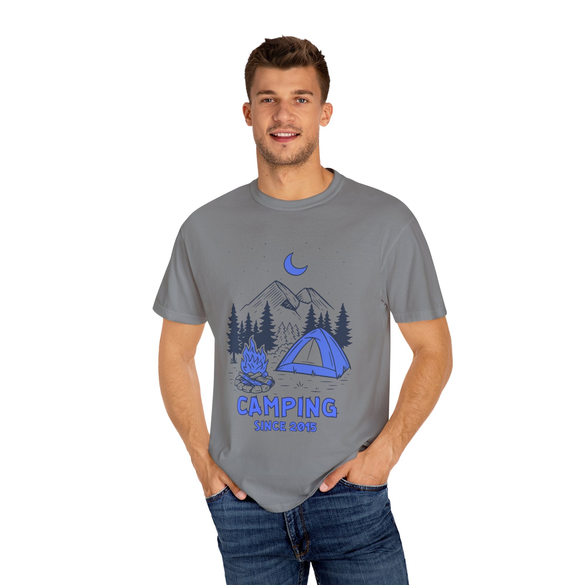 Personalized Camping Tshirt - Funny Camping Tee Gift, Custom Camper Apparel, Campfire Shirt, Outdoor Adventure. Camp Fire Shirt for Gift
