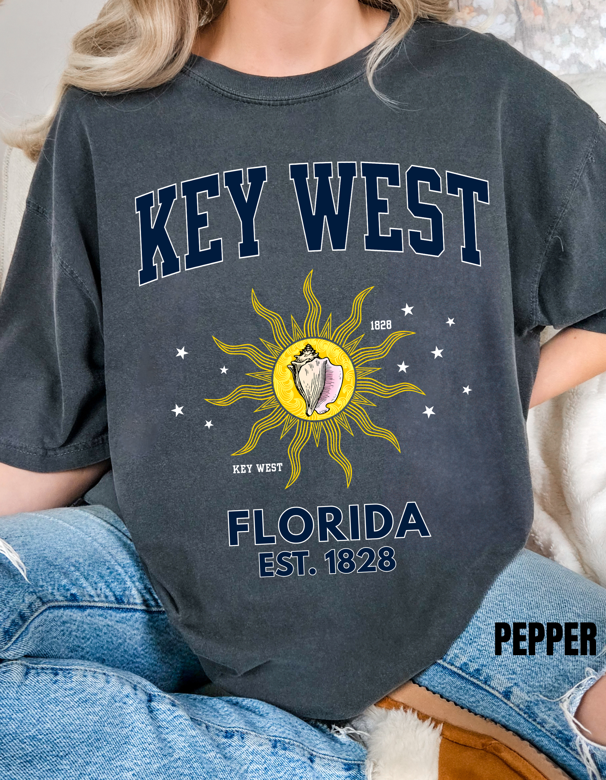 Key West Conch Republic Flag Shirt, Florida Keys Unisex T-Shirt, Vintage Beach Tee, Casual Summer Shirt, Florida Travel Gift, Relaxed Fit Everyday Wear