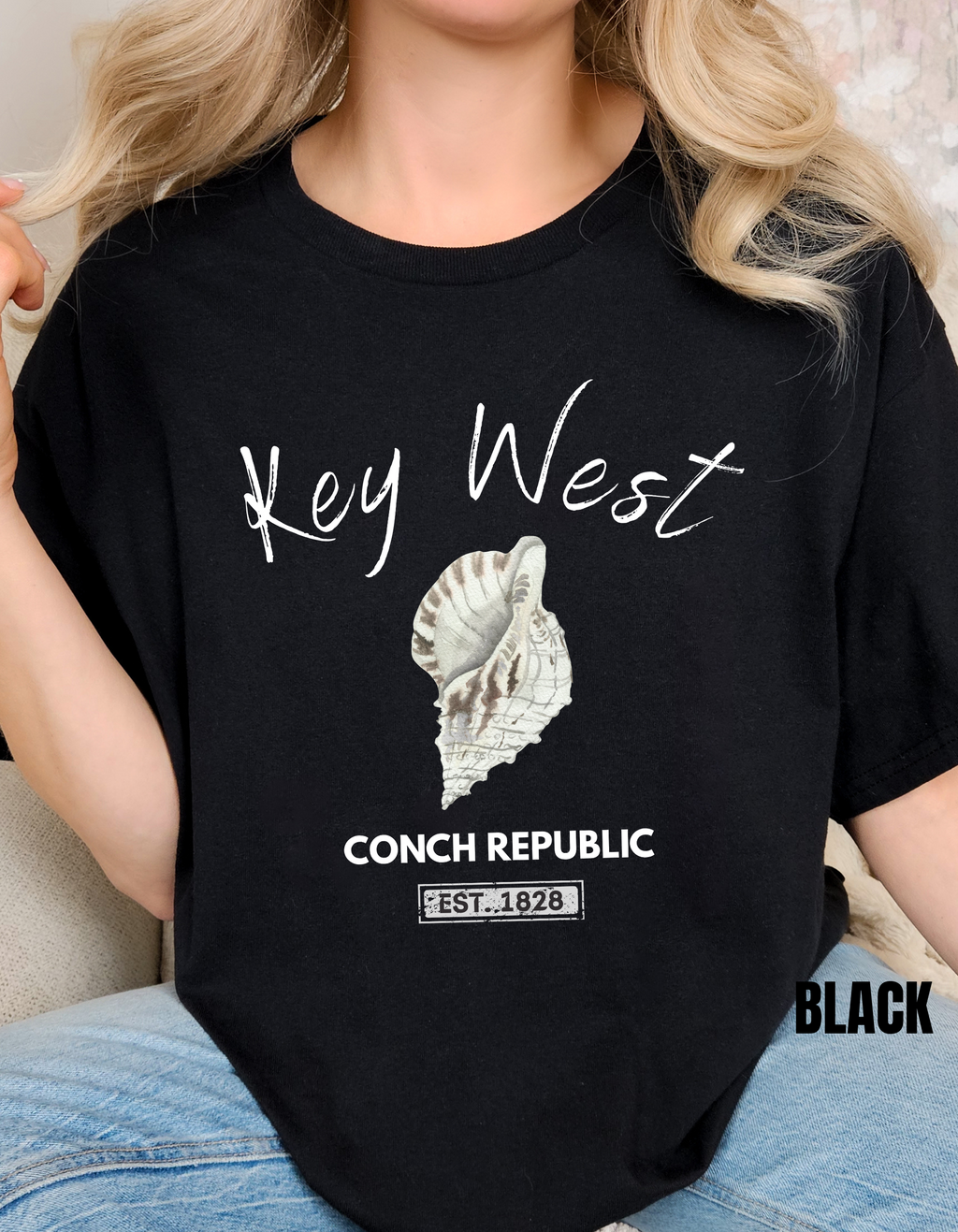 Unisex Key West Conch Republic T-shirt, Florida Tshirt Gift, Coastal Island Vibes Shirt, Summer Apparel, Beach Lovers Gift, Vacation Shirt
