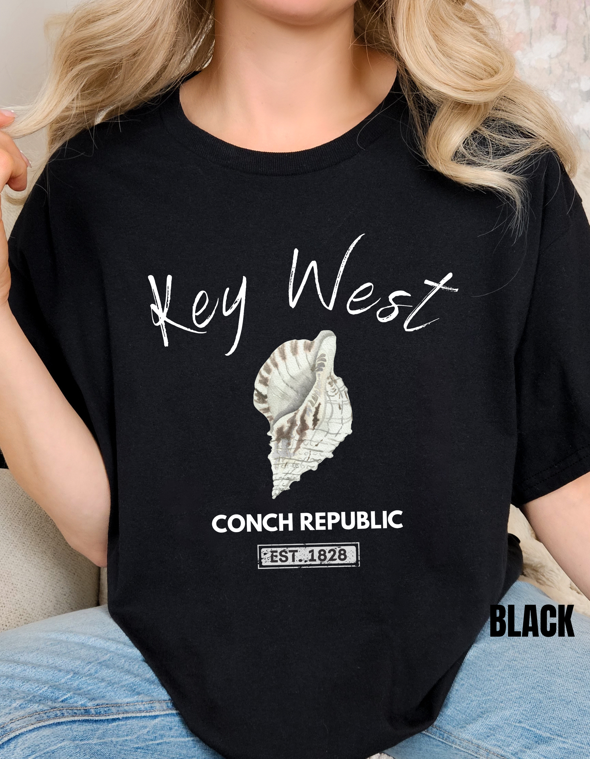 Unisex Key West Conch Republic T-shirt, Florida Tshirt Gift, Coastal Island Vibes Shirt, Summer Apparel, Beach Lovers Gift, Vacation Shirt