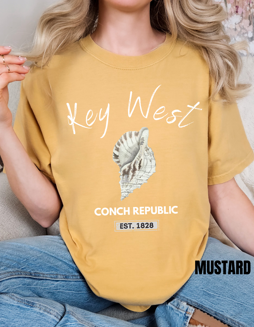 Unisex Key West Conch Republic T-shirt, Florida Tshirt Gift, Coastal Island Vibes Shirt, Summer Apparel, Beach Lovers Gift, Vacation Shirt