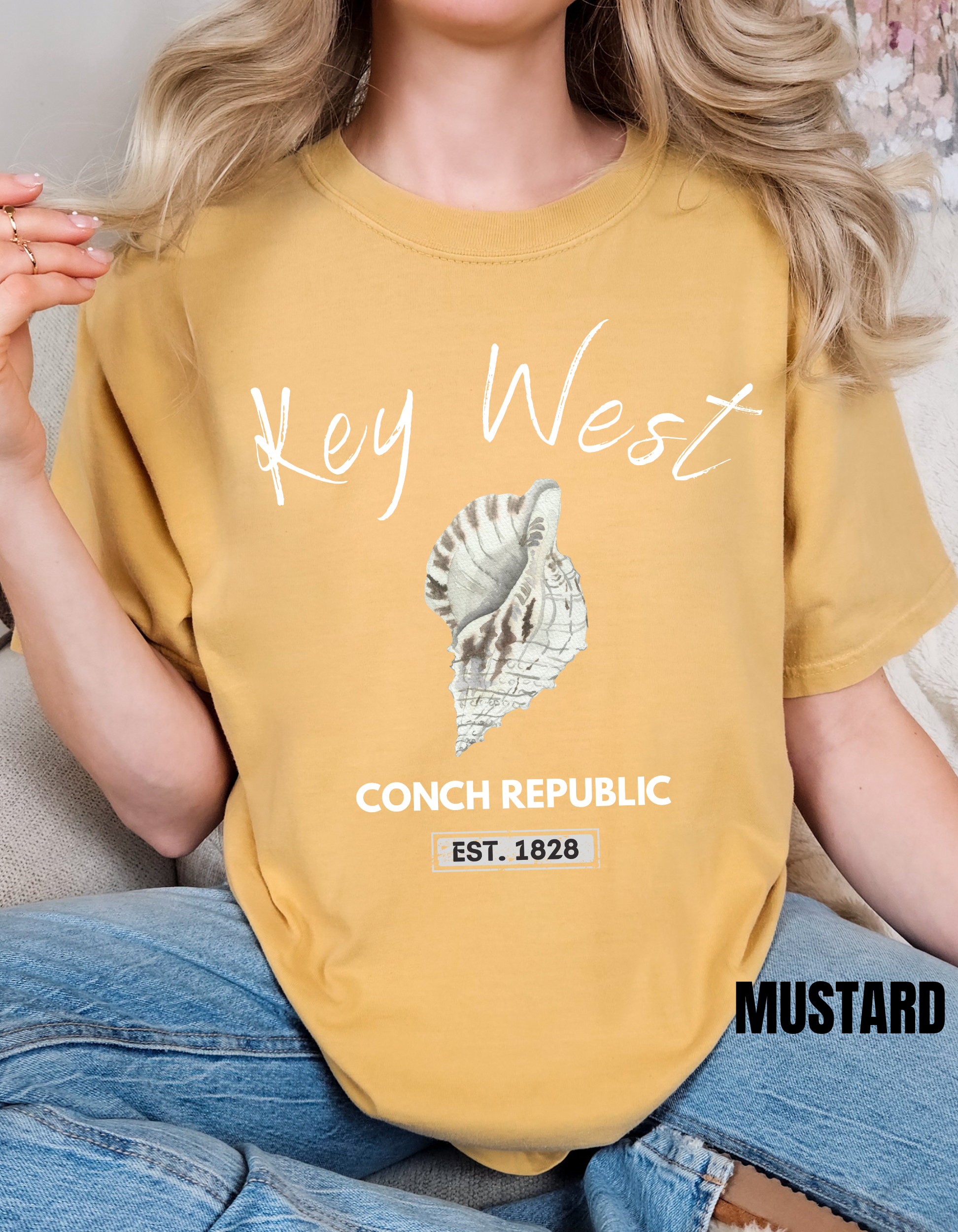 Unisex Key West Conch Republic T-shirt, Florida Tshirt Gift, Coastal Island Vibes Shirt, Summer Apparel, Beach Lovers Gift, Vacation Shirt