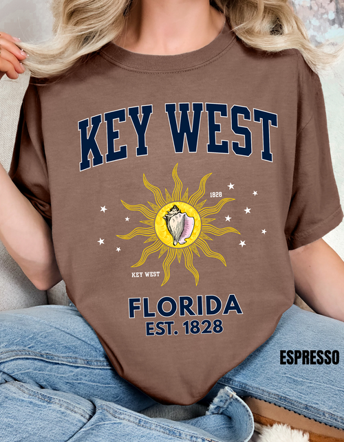 Key West Conch Republic Flag Shirt, Florida Keys Unisex T-Shirt, Vintage Beach Tee, Casual Summer Shirt, Florida Travel Gift, Relaxed Fit Everyday Wear