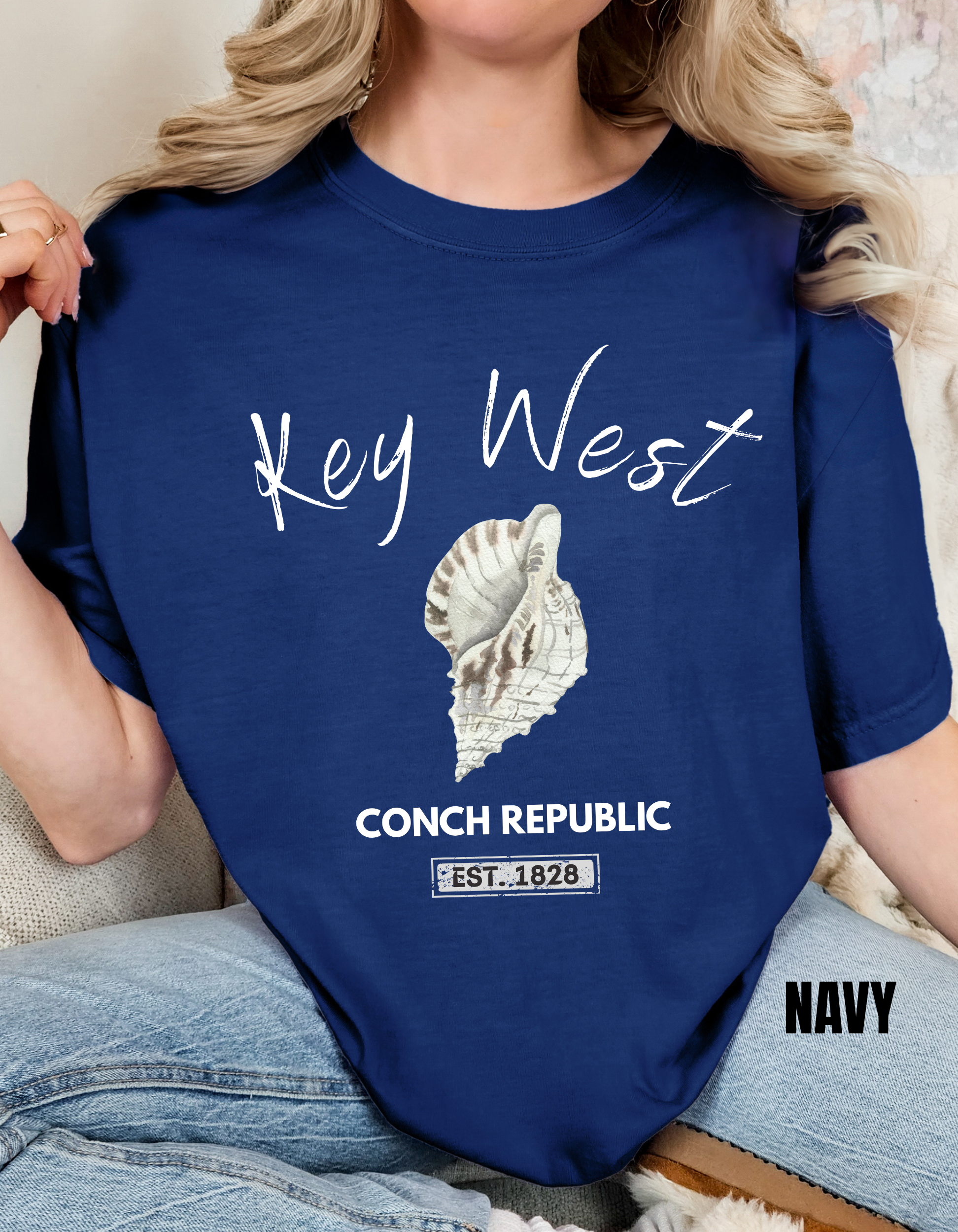 Unisex Key West Conch Republic T-shirt, Florida Tshirt Gift, Coastal Island Vibes Shirt, Summer Apparel, Beach Lovers Gift, Vacation Shirt