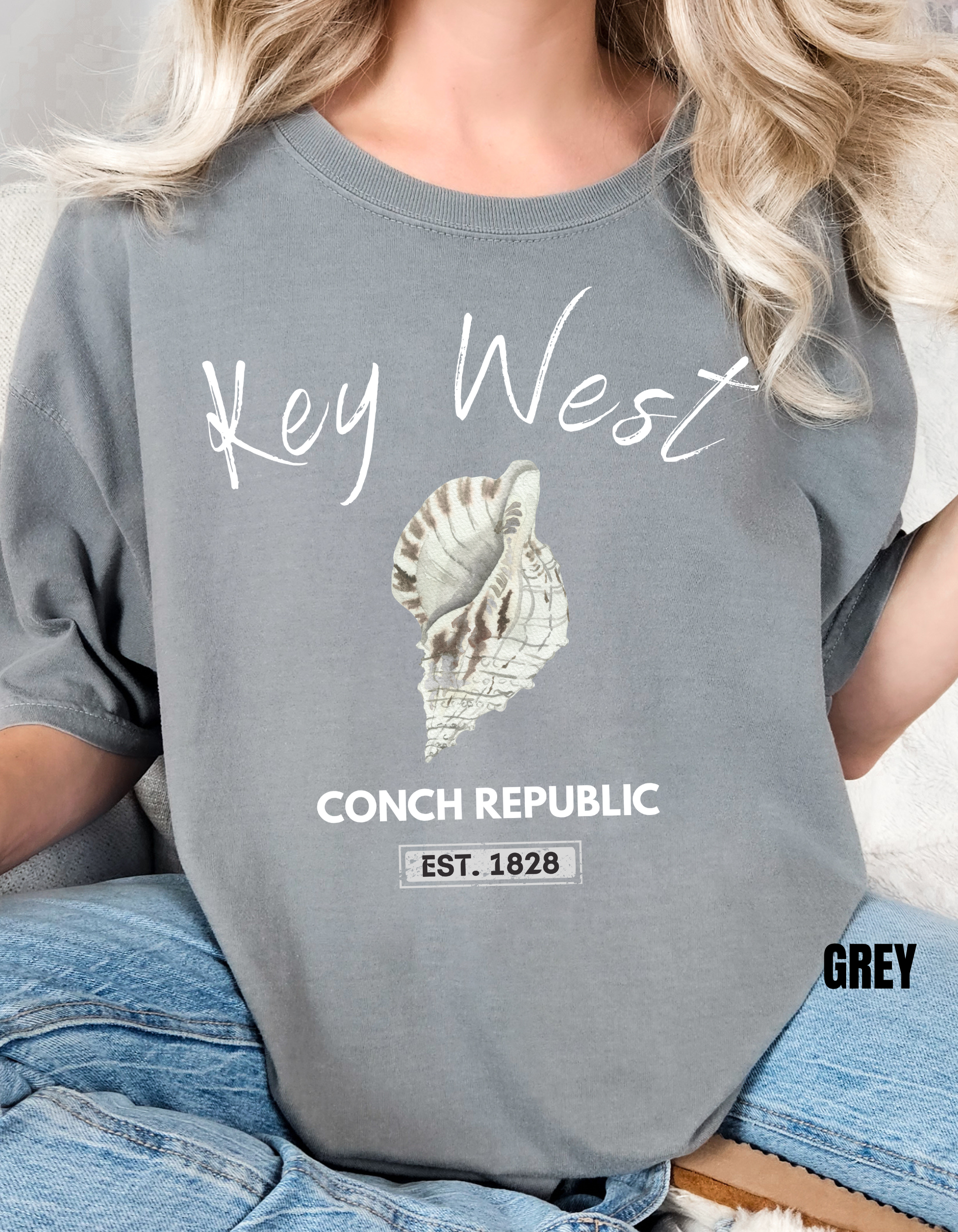 Unisex Key West Conch Republic T-shirt, Florida Tshirt Gift, Coastal Island Vibes Shirt, Summer Apparel, Beach Lovers Gift, Vacation Shirt