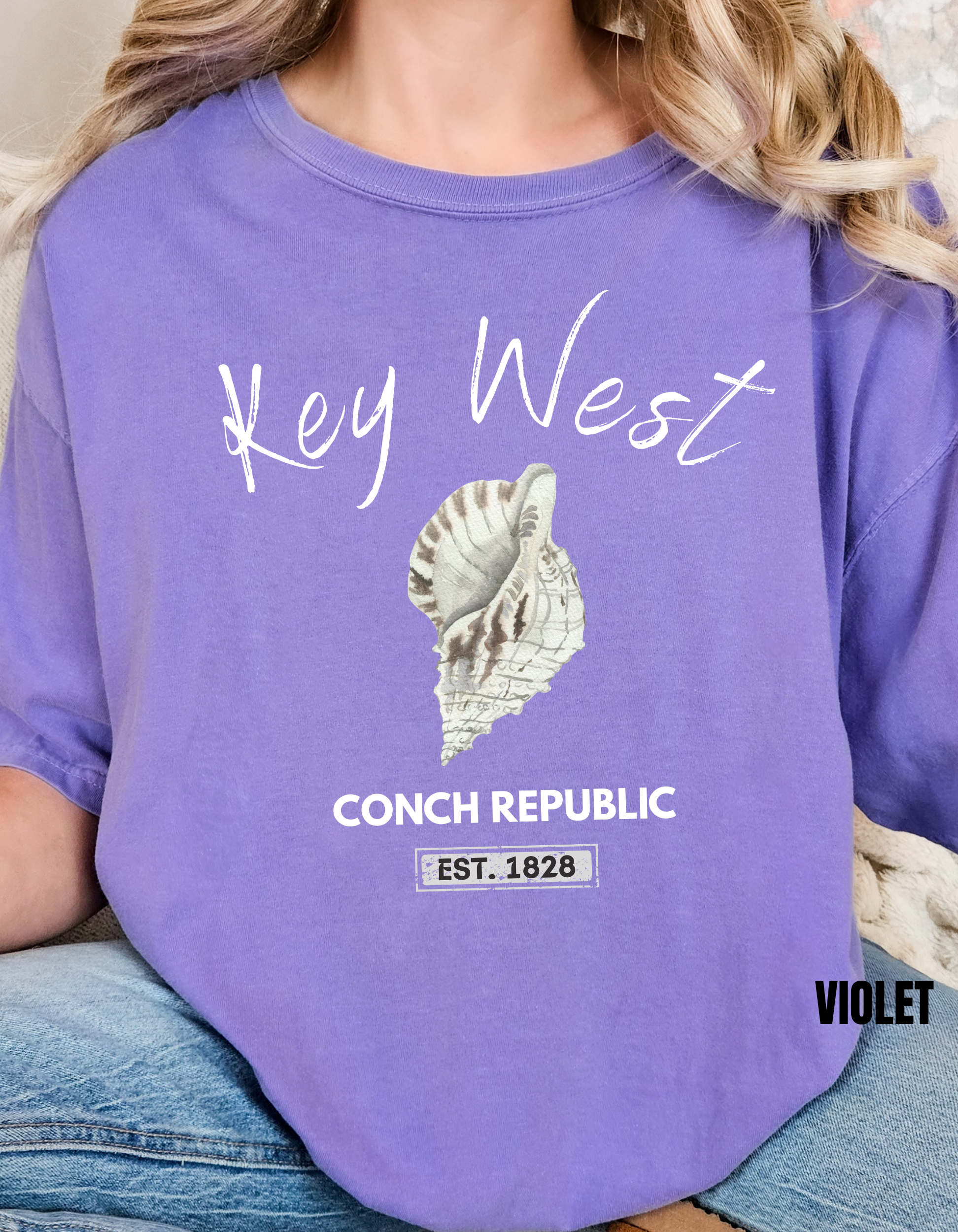 Unisex Key West Conch Republic T-shirt, Florida Tshirt Gift, Coastal Island Vibes Shirt, Summer Apparel, Beach Lovers Gift, Vacation Shirt