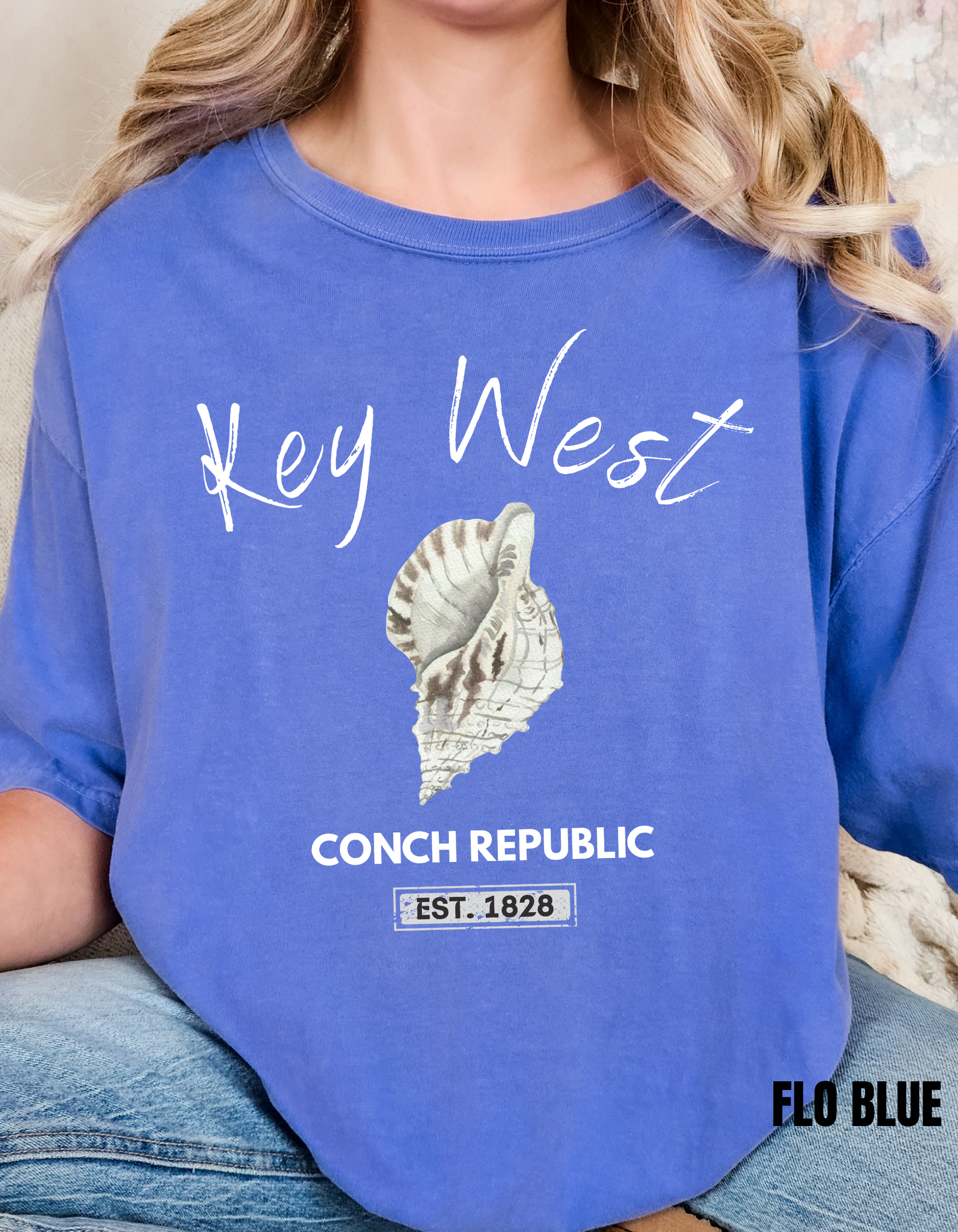 Unisex Key West Conch Republic T-shirt, Florida Tshirt Gift, Coastal Island Vibes Shirt, Summer Apparel, Beach Lovers Gift, Vacation Shirt