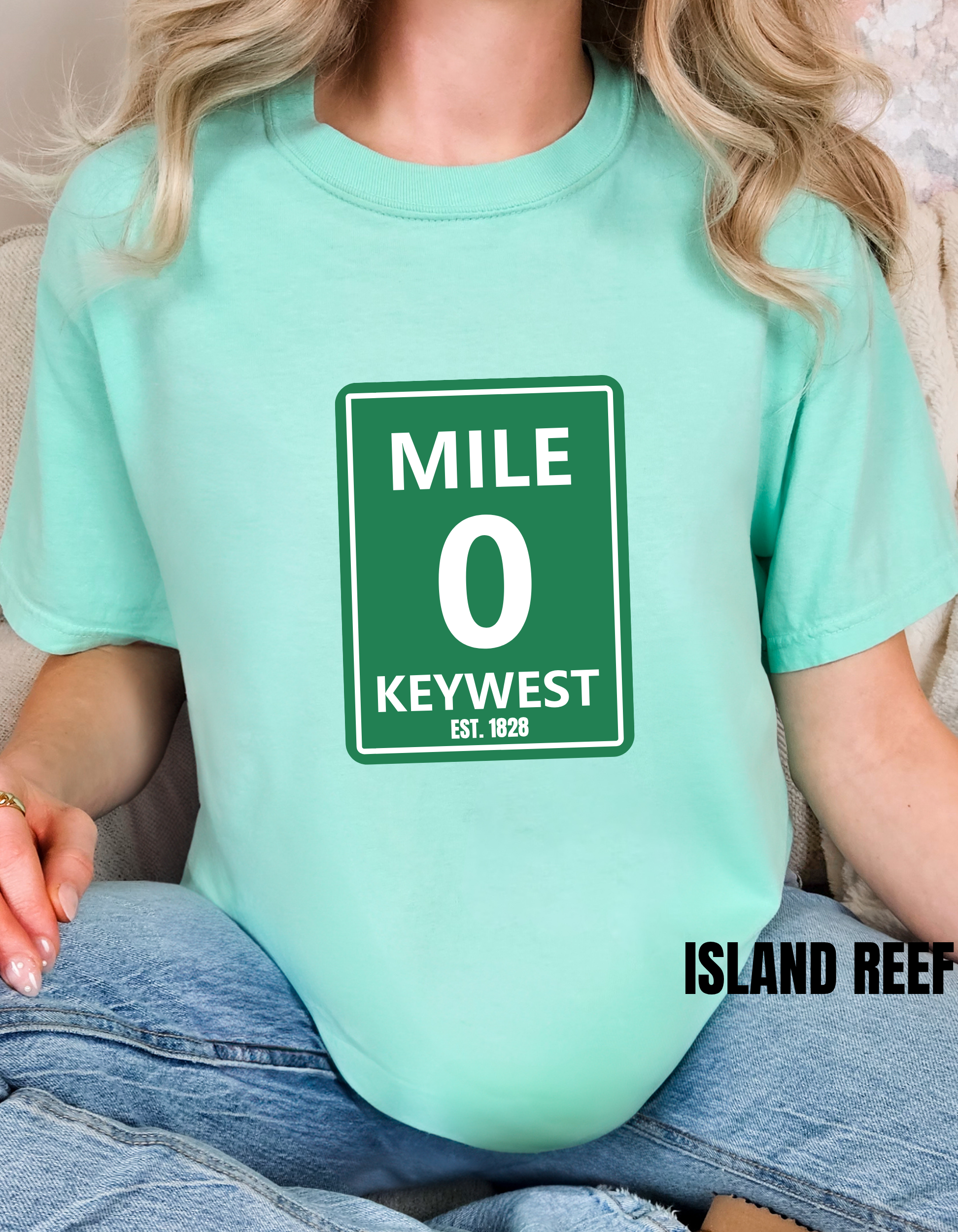 Key West Mile Zero Shirt, Florida Keys T-shirt, Mile Zero Florida Shirt, Beachwear, Gift for Travelers, Vintage Style Tee, Vacation Apparel
