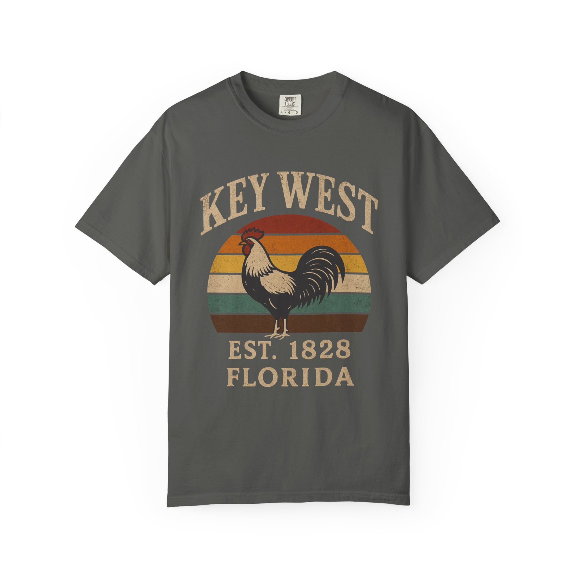 Key West Retro Rooster Shirt, Key West Vintage Style Tee, Florida Keys Gifts, Unisex Key West Rooster Shirt, Key West Merch, Key West Vacation