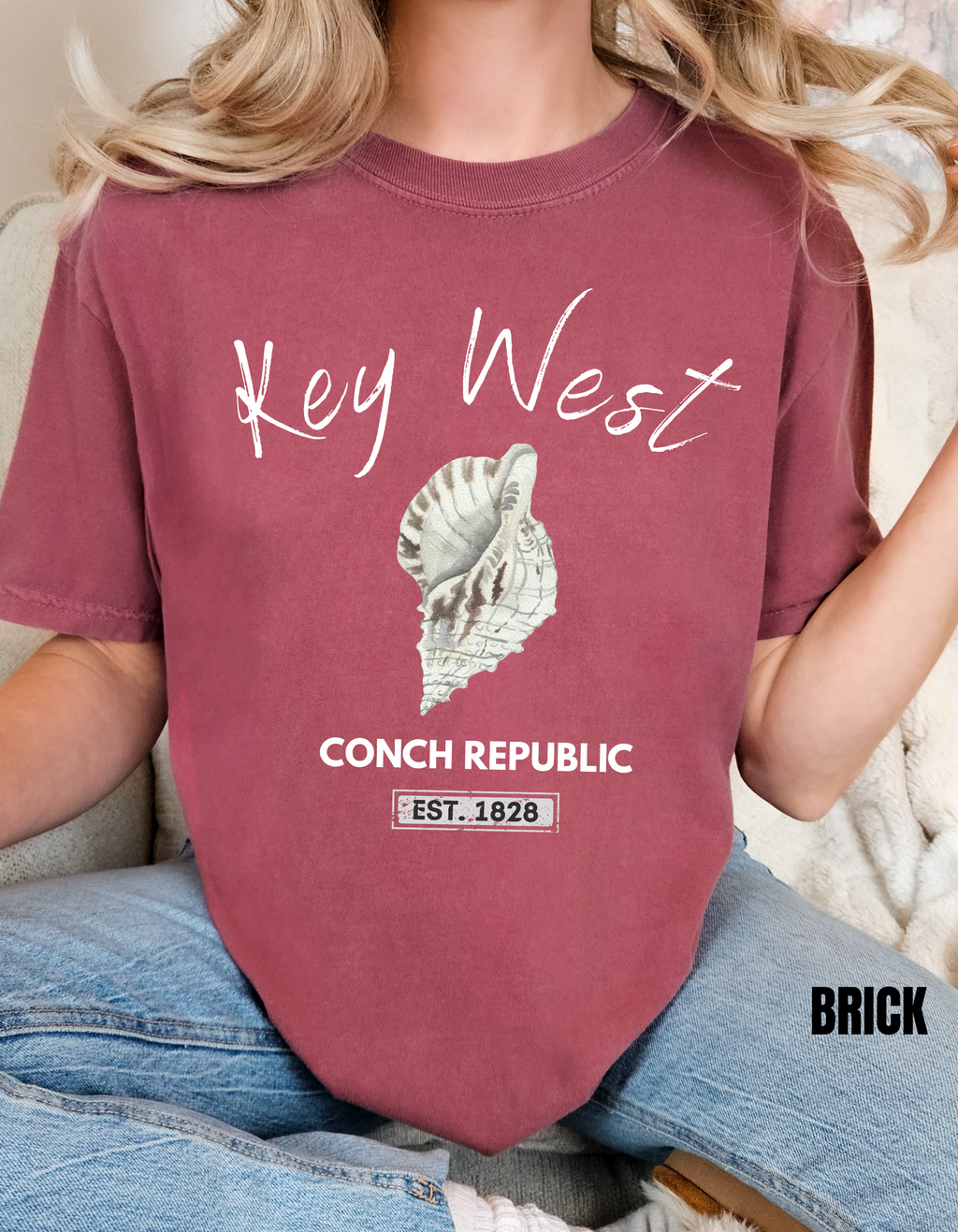 Unisex Key West Conch Republic T-shirt, Florida Tshirt Gift, Coastal Island Vibes Shirt, Summer Apparel, Beach Lovers Gift, Vacation Shirt