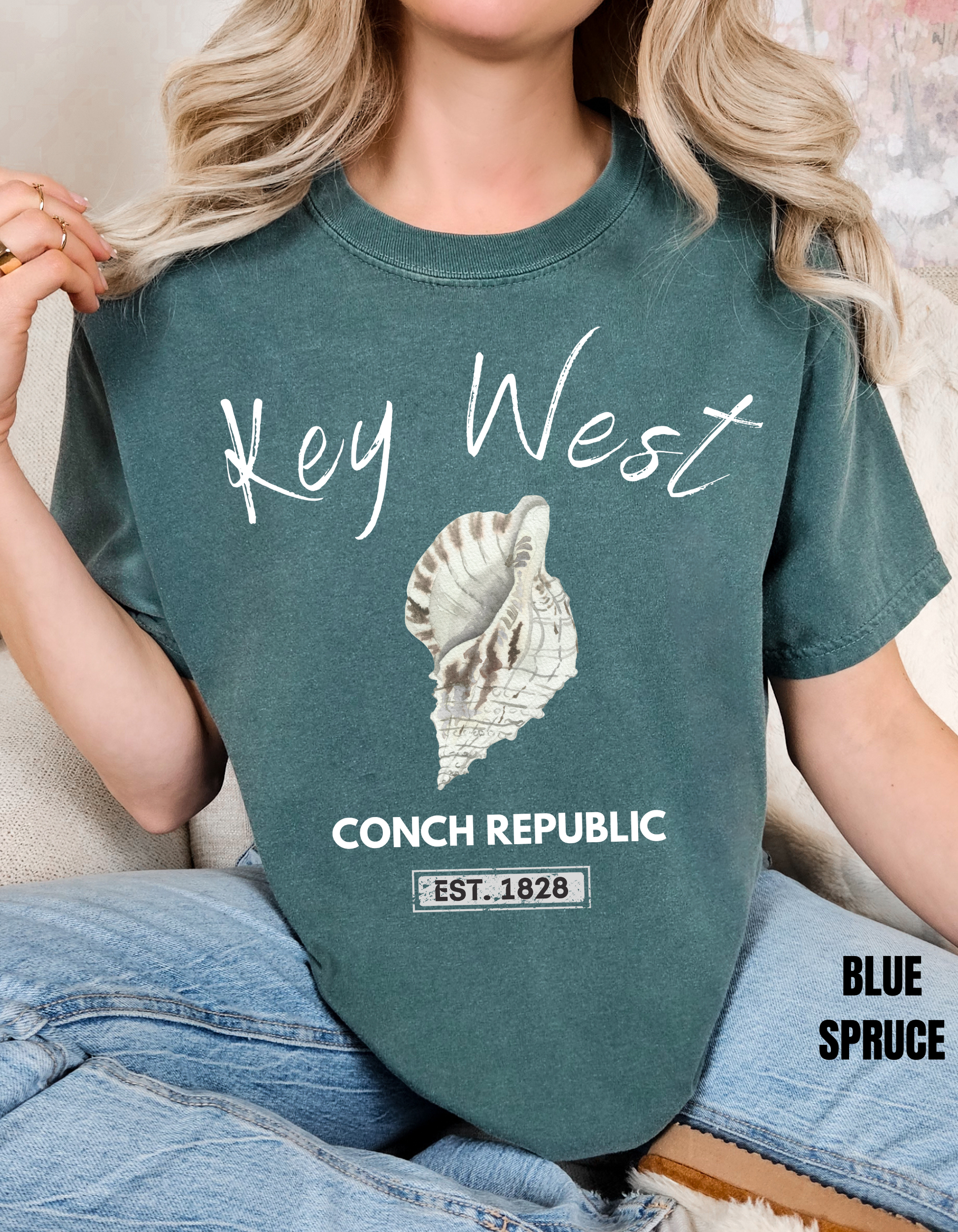 Unisex Key West Conch Republic T-shirt, Florida Tshirt Gift, Coastal Island Vibes Shirt, Summer Apparel, Beach Lovers Gift, Vacation Shirt