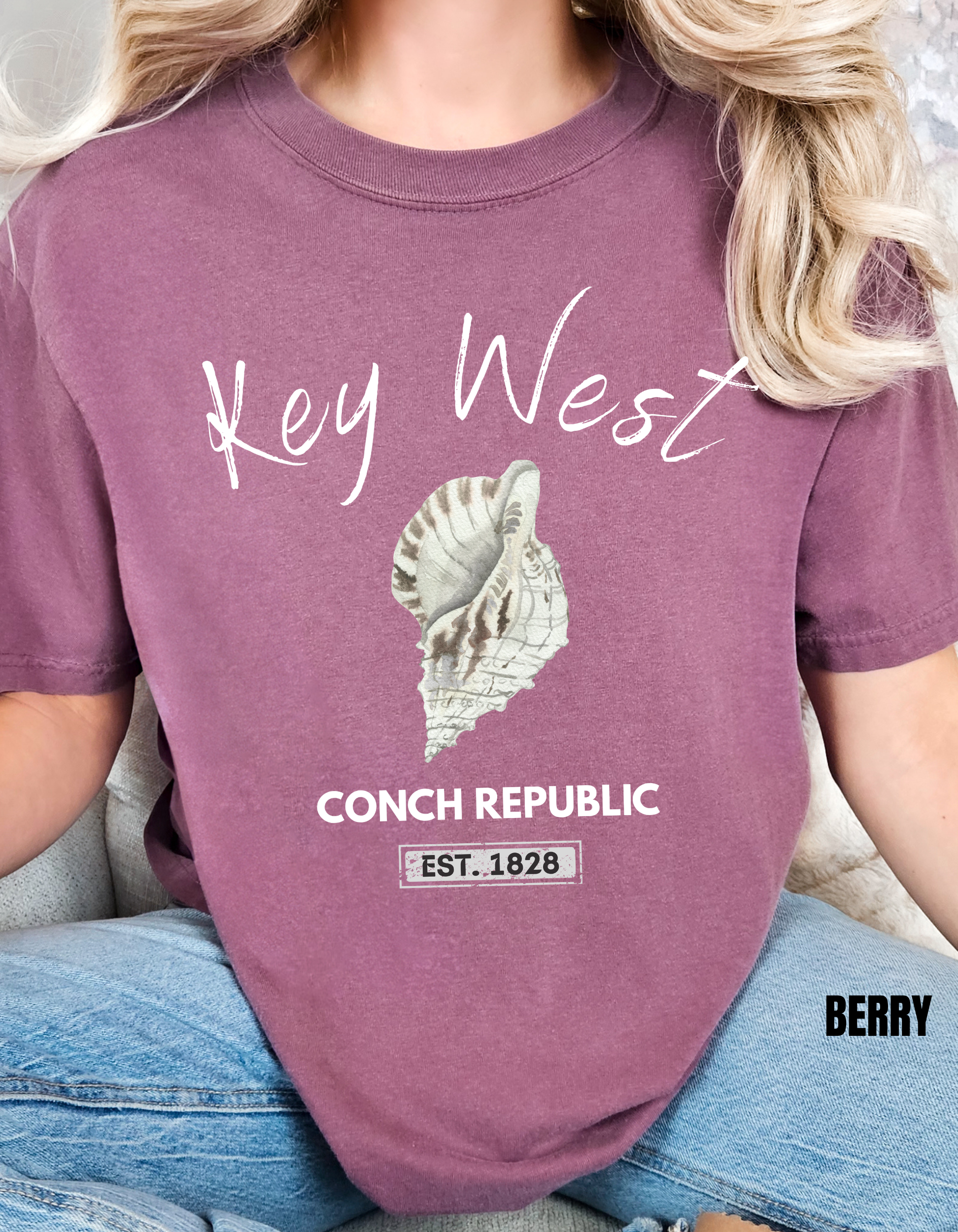 Unisex Key West Conch Republic T-shirt, Florida Tshirt Gift, Coastal Island Vibes Shirt, Summer Apparel, Beach Lovers Gift, Vacation Shirt