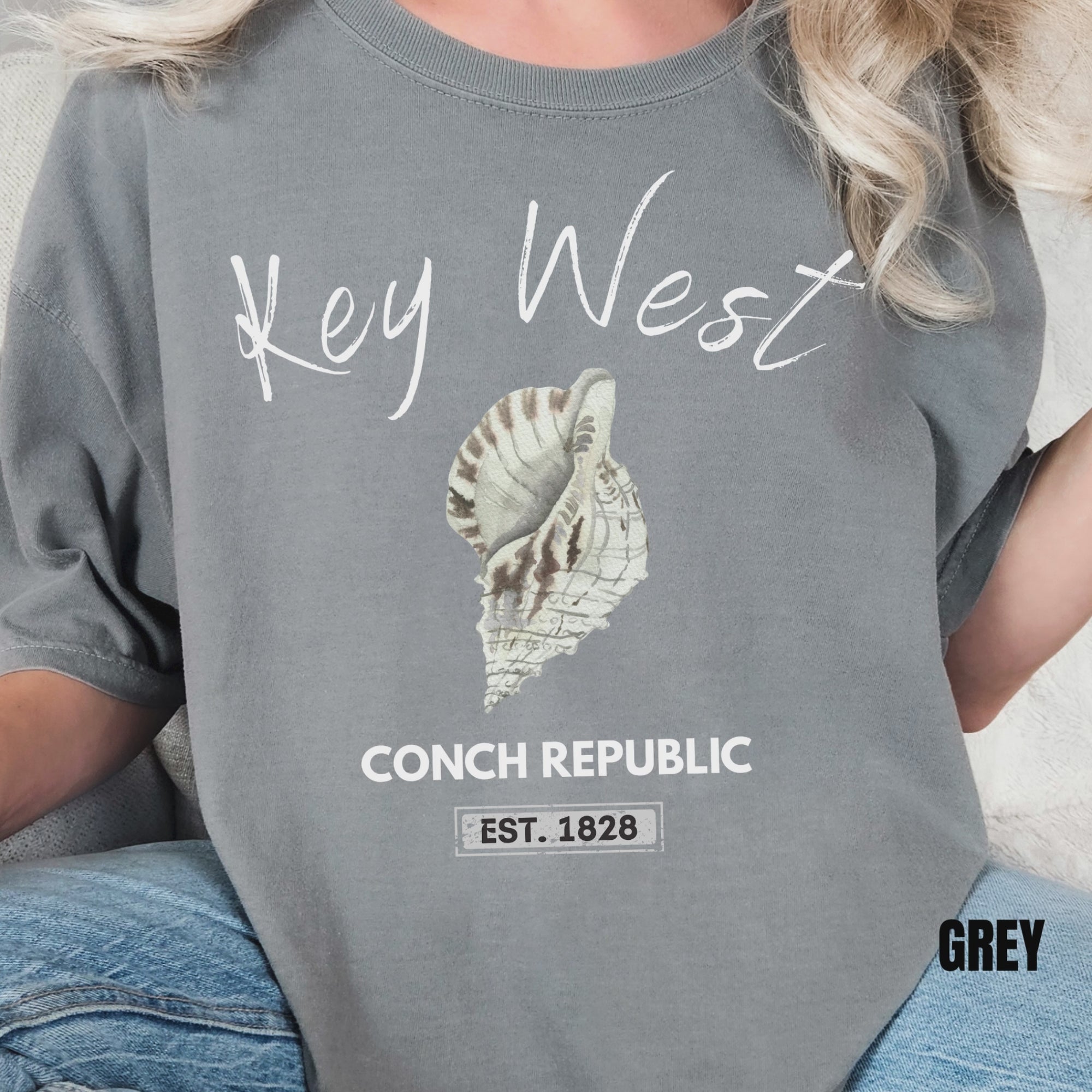Unisex Key West Conch Republic T-shirt, Florida Tshirt Gift, Coastal Island Vibes Shirt, Summer Apparel, Beach Lovers Gift, Vacation Shirt